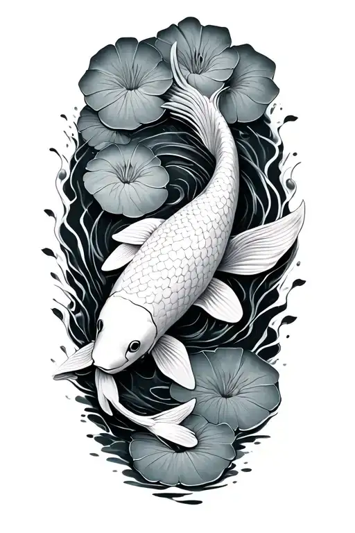 Koi And Lilypads