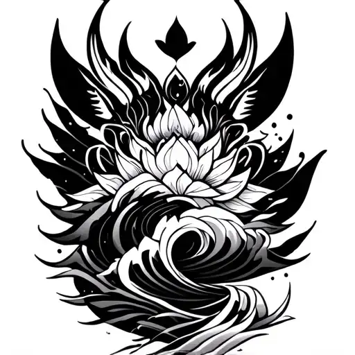 Zen Aesthetic Patterns And Waves With Sheika Patterns From Breath Of The Wild