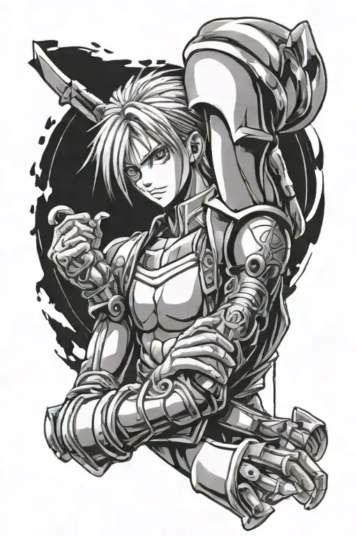 Kurapika From Hunter X Hunter Chain Wrapped Around Arm Sleeve