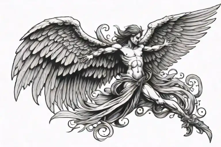 Angel Demon Wing Spread