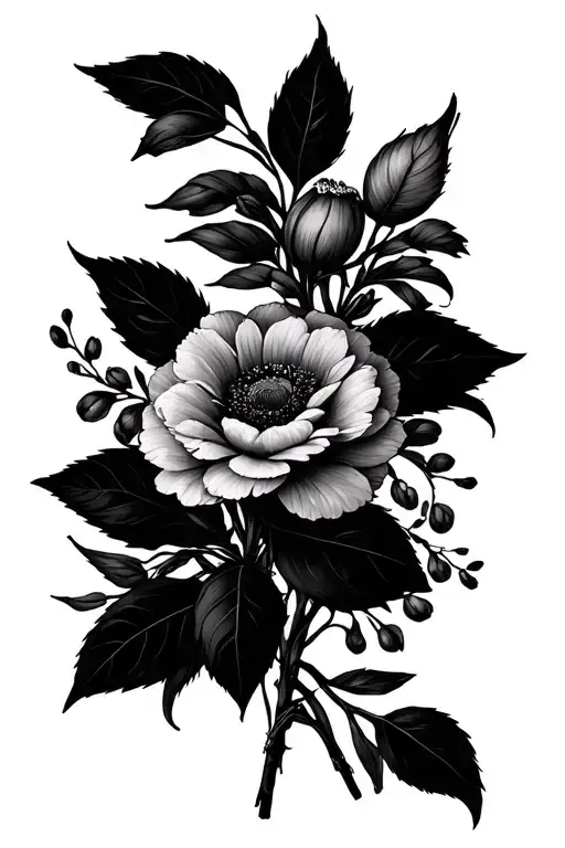 December And November Birth Flower Bouquet