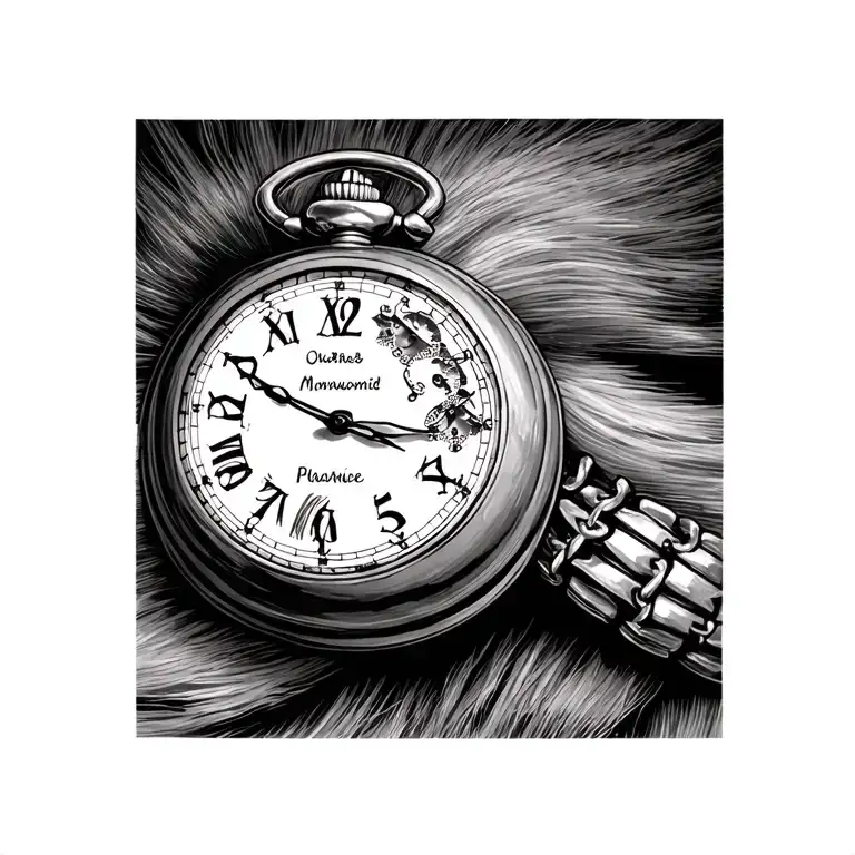 Pocket Watch With Kids Names