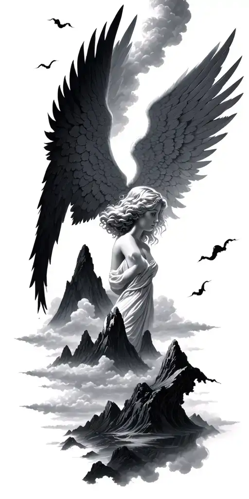 Angel Clouds Mountains