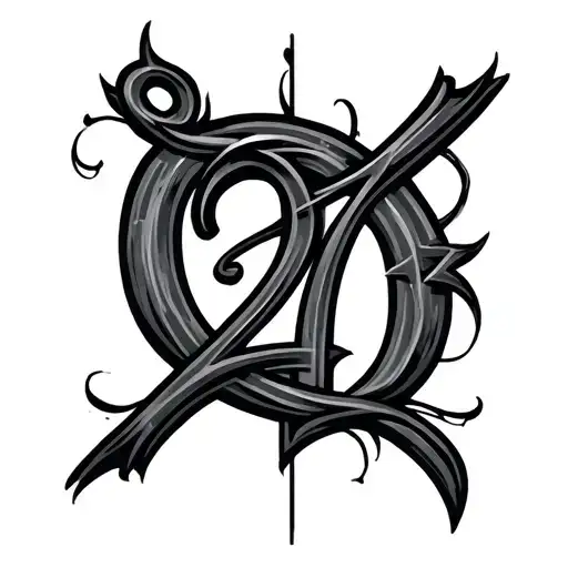 The Number 27 Into A Cross