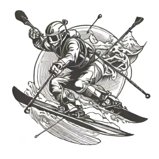 Twintip Ski And Slalom Ski