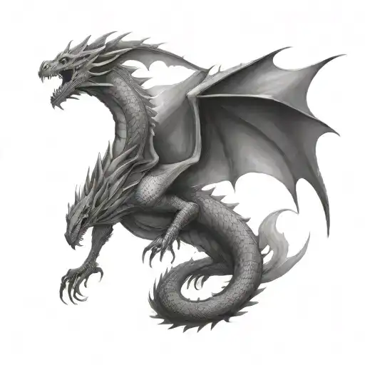 Fantasy Dragon Flying