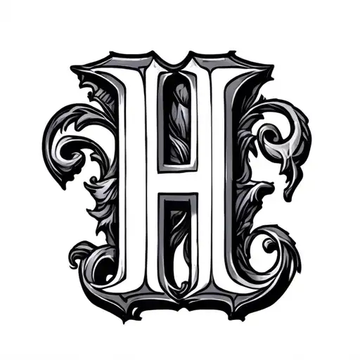 Letter H G