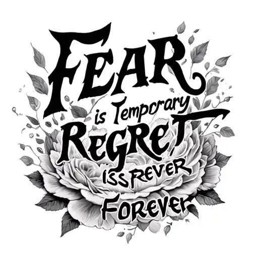 Fear Is Temporary Regret Is Forever