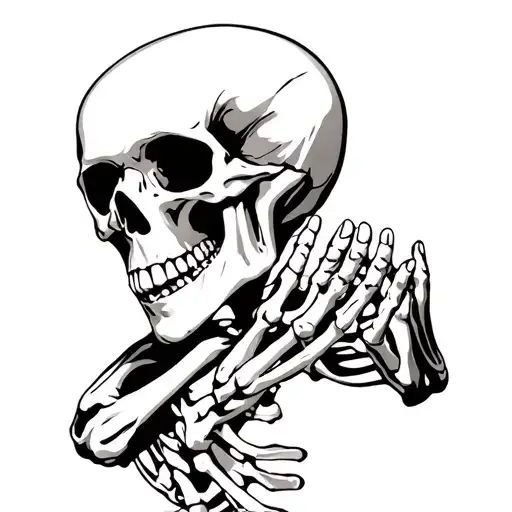 Skeleton In Prayer Stance