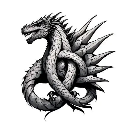 Mythosaur Knot Intertwined