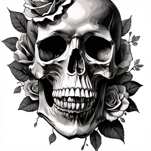 Skulls And Roses Sleeve