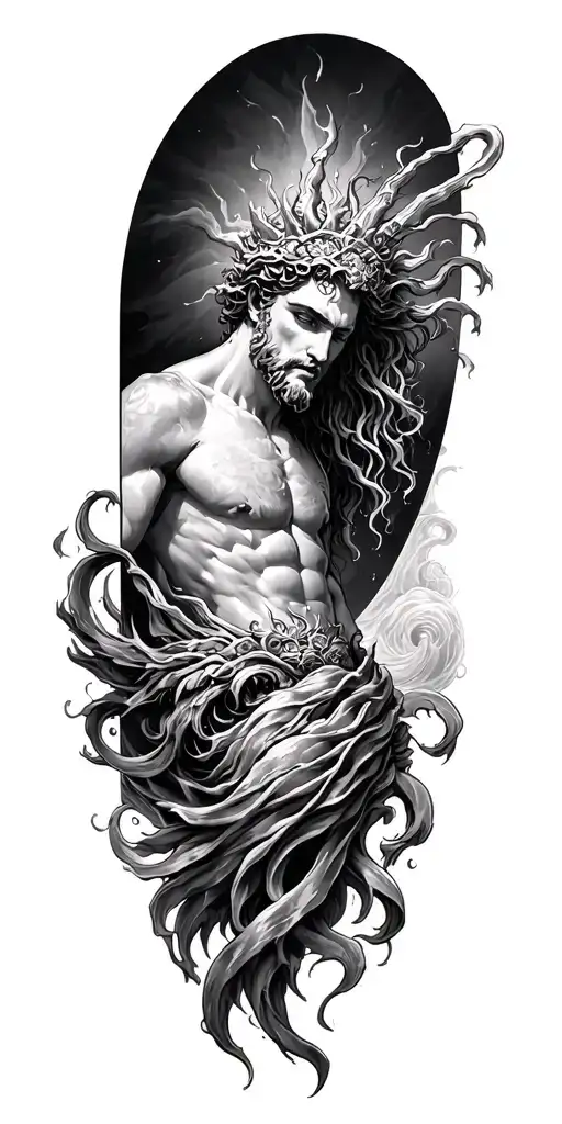 Poseidon And Sea
