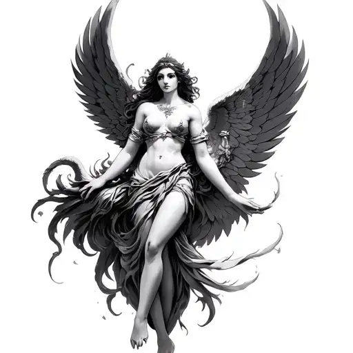 Winged Goddess Of Samorheace