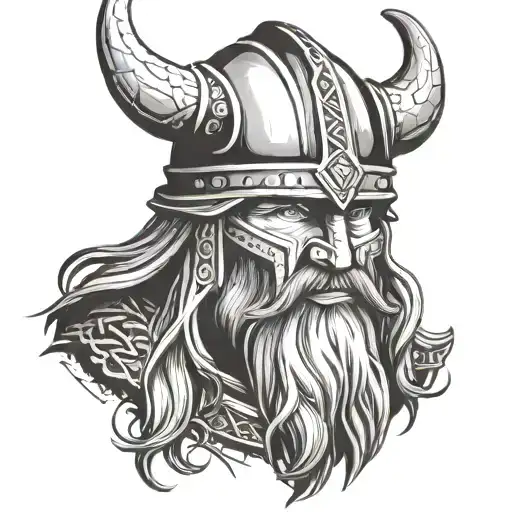 Viking In A Helmet