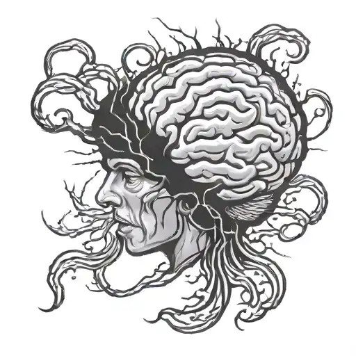 Lighting Storm Brain Intertwined