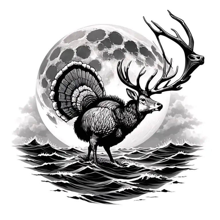 Ocean Moonlight First Deer Turkey Dive Archery Bow