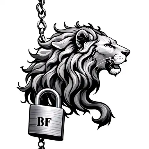 Leo Zodiac Sign With Lock On End That Says Bff