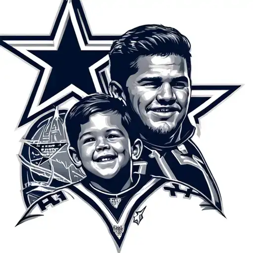 Dallas Cowboys For Father And Son As Fans