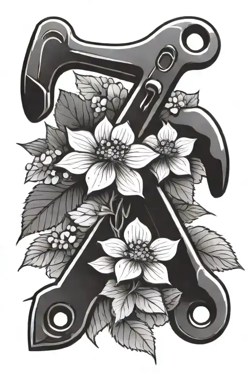 Wrench And Hydrangea