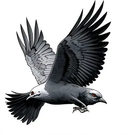 Death Dove Flying