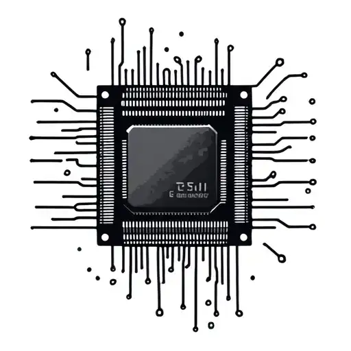 Cpu Computer Wire Minimalist