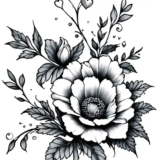 Flowers Hearts Arm