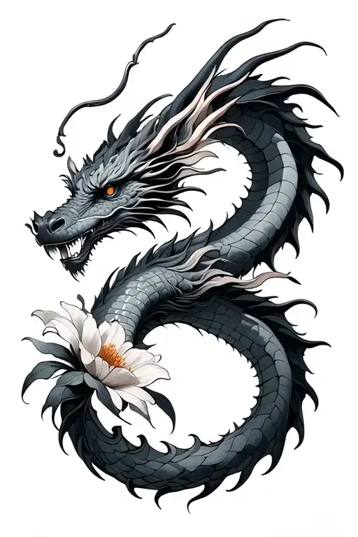 Flower And Dragon