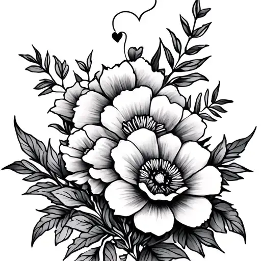 Flowers Hearts Arm