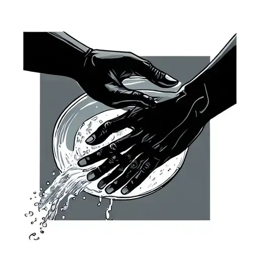 Hands Washing Each Other