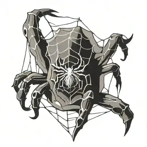 Spider In A Web
