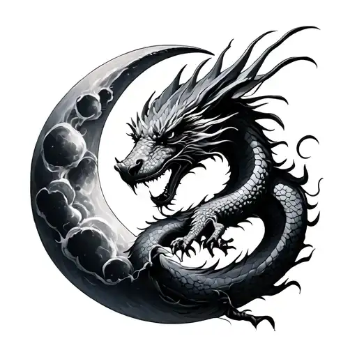 Moon And Dragon