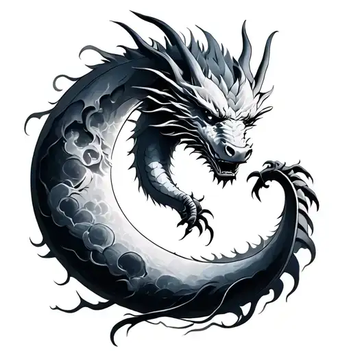 Moon And Dragon