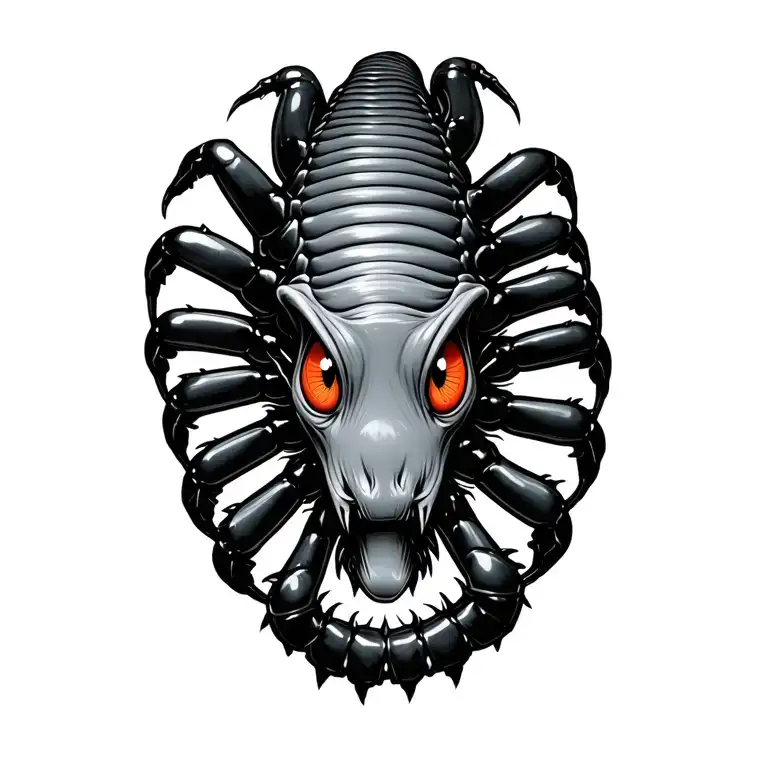 Horror Centipede With Soft Eyes