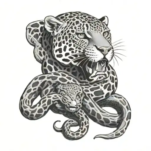 Jaguar And Anaconda