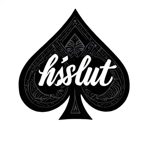 Hslut Written On Black Of Spade Shaped Geometry
