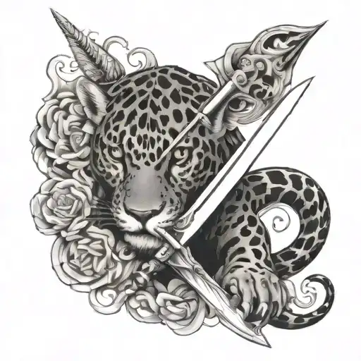 Jaguar And Sword