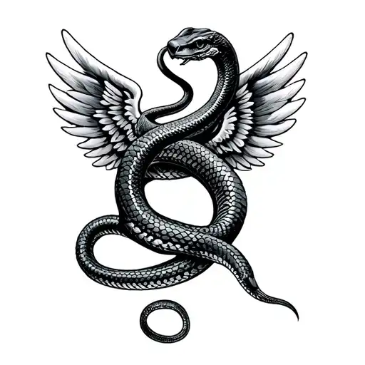 British Parachute Regiment Wings With Cobra Snake Wrapped