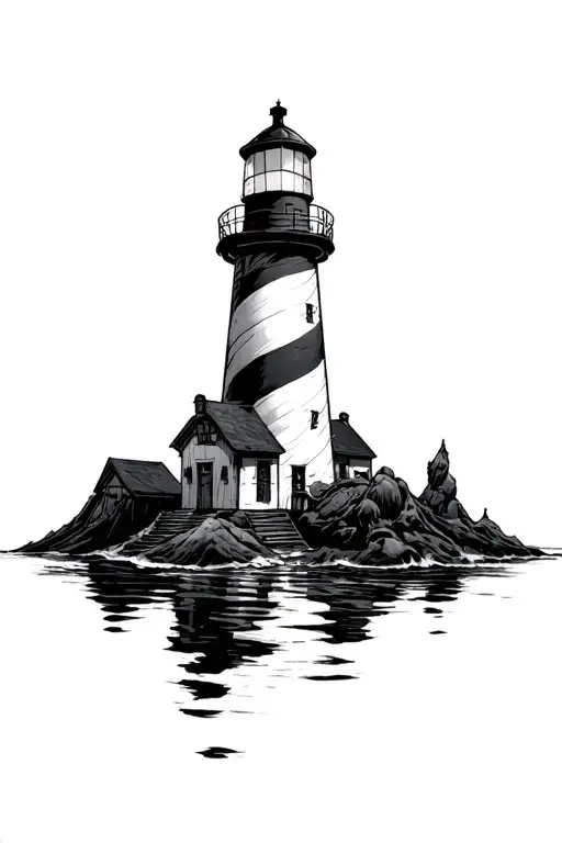 Spawn With His Cape Hatteras Light House Nestled