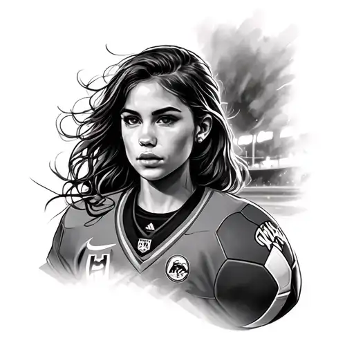 Football As A Girl Field Transformed