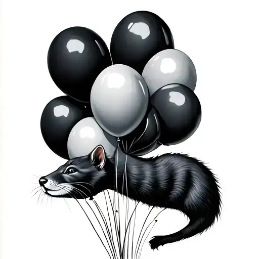Mink And Balloons