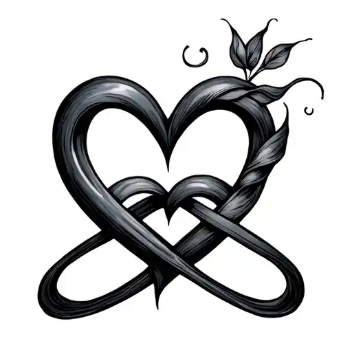 Heart And Infinity Symbol Intertwined