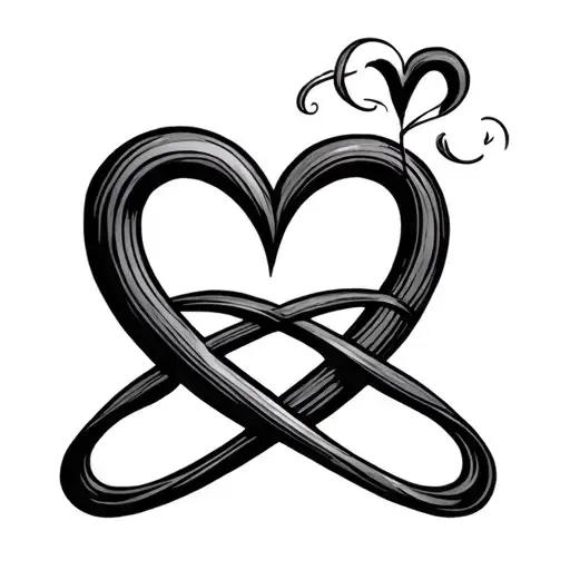 Heart And Infinity Symbol Intertwined