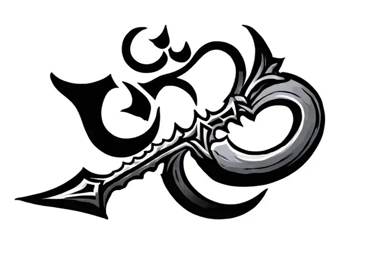 Trident Shiva Trishul Om