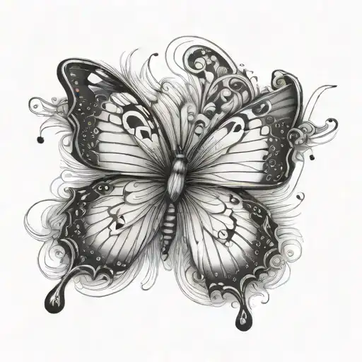 Fine Line Butterfly