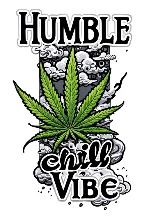 Weed Car Clouds The Word Humble Chill Vibe