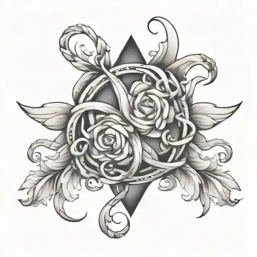 Couples Tattooinitials Intertwined