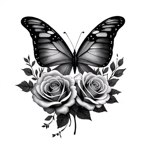 Roses Butterfly