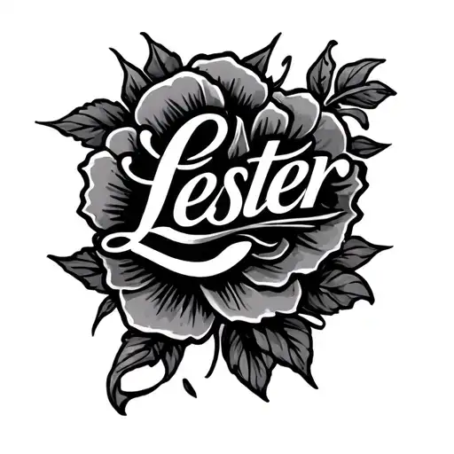 Name Tattoo Lester