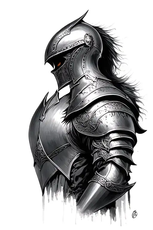 Wounded Knight After Battle Head Held High