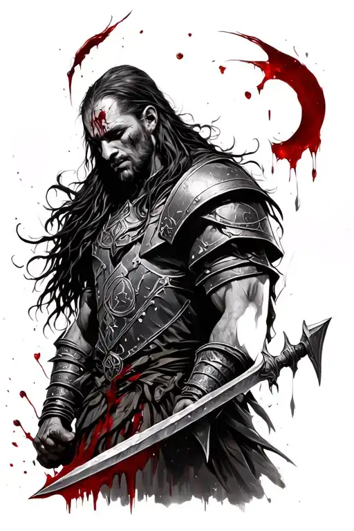 Bloody But Unbowed Warrior